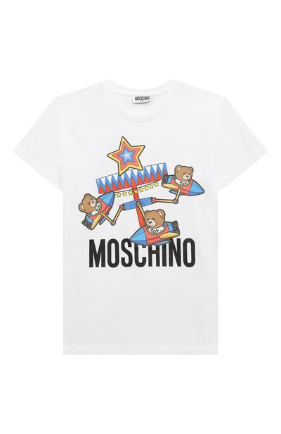 Хлопковая футболка MOSCHINO, арт. HQM03U/LAA23/10-14, фото 1