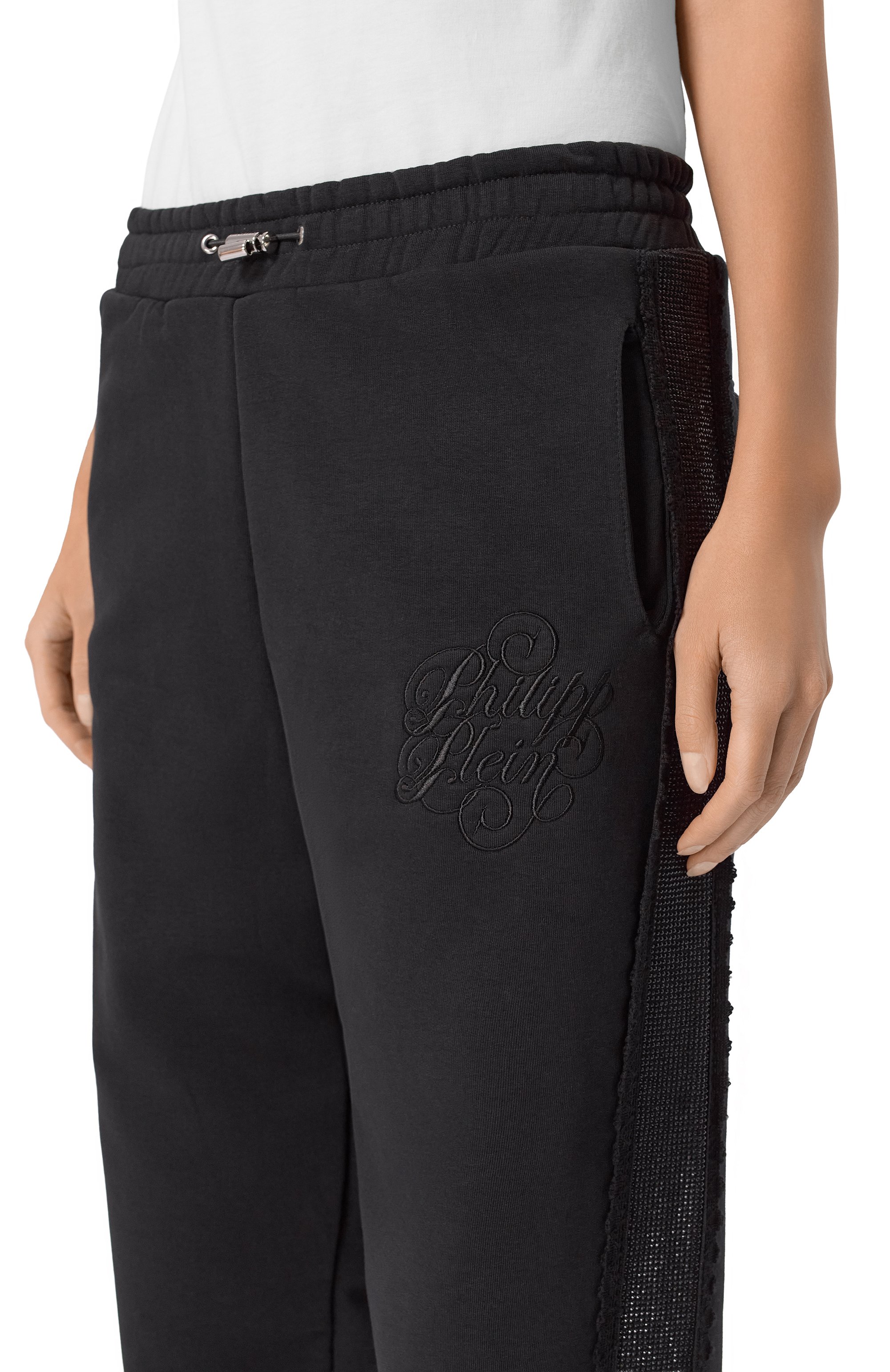 Хлопковые джоггеры PHILIPP PLEIN, арт. SAFC WJT2202 PTE003N, фото 5