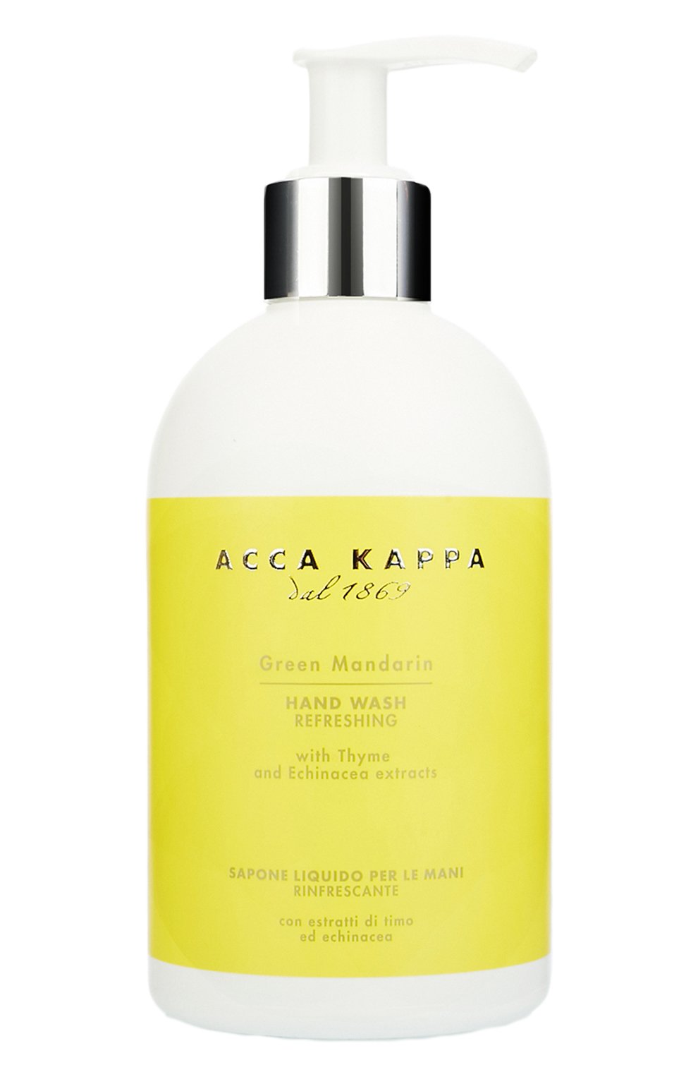 Жидкое мыло для рук green mandarin (300ml) ACCA KAPPA бесцветного цвета по цене 2400 руб., арт. 853431, фото 1 Жидкое мыло для рук green mandarin (300ml) ACCA KAPPA, арт. 853431, фото 1