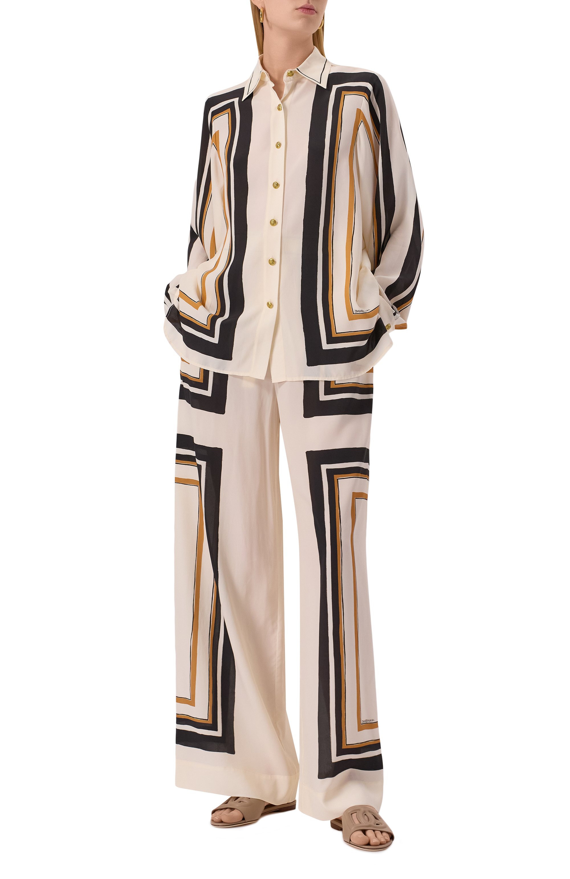 Блузка из вискозы и шелка ZIMMERMANN, арт. 2680TR25R, фото 2