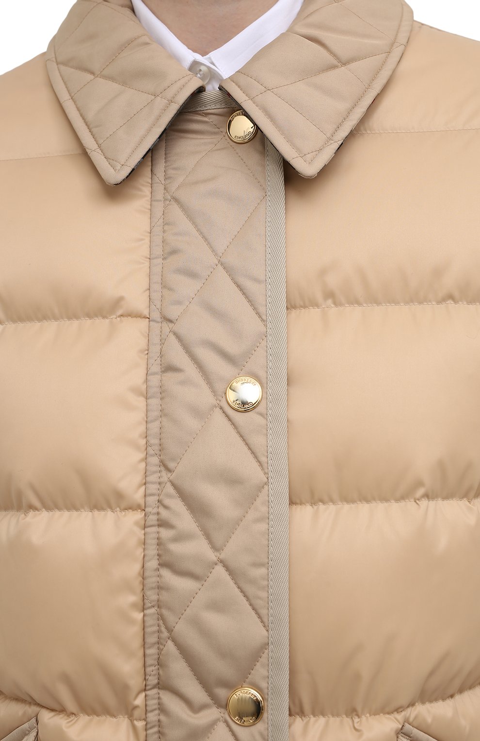 Пуховая куртка BURBERRY бежевого цвета по цене 132000 руб., арт. 8039217, фото 5 Пуховая куртка BURBERRY, арт. 8039217, фото 5