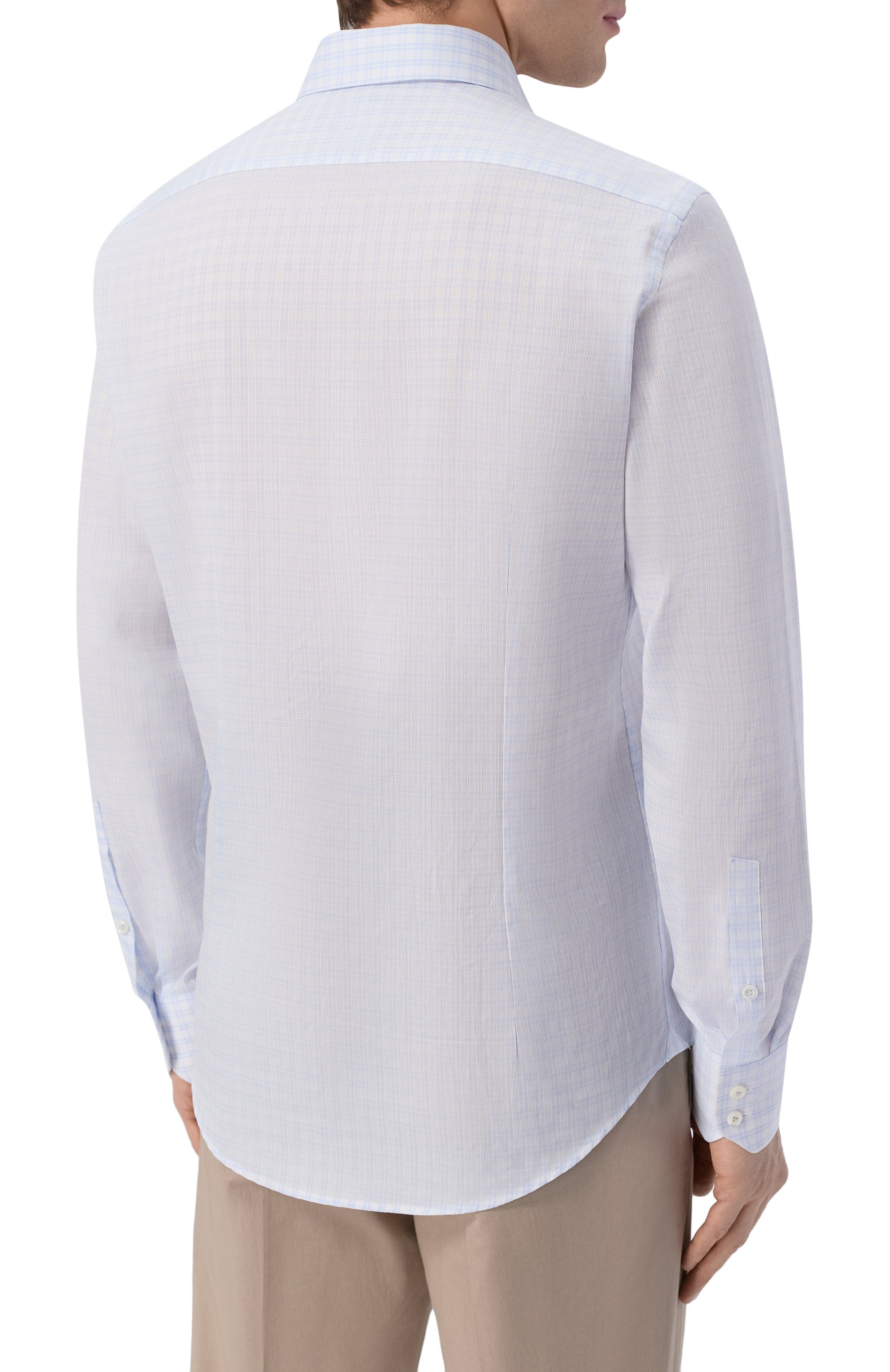 Хлопковая сорочка VAN LAACK голубого цвета по цене 29950 руб., арт. VL-RES0-SF25/152128, фото 4 Хлопковая сорочка VAN LAACK, арт. VL-RES0-SF25/152128, фото 4