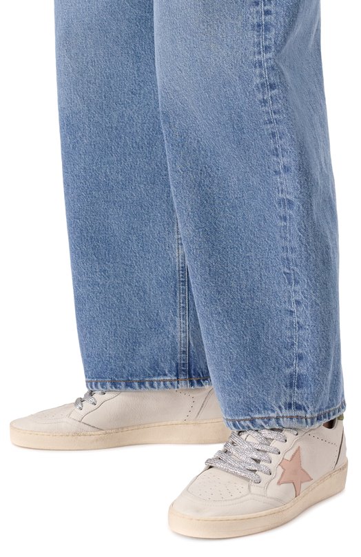 Кожаные кеды Ball Star Golden Goose Deluxe Brand GWF00117.F006819 Белый  GWF00117.F006819 Фото 3