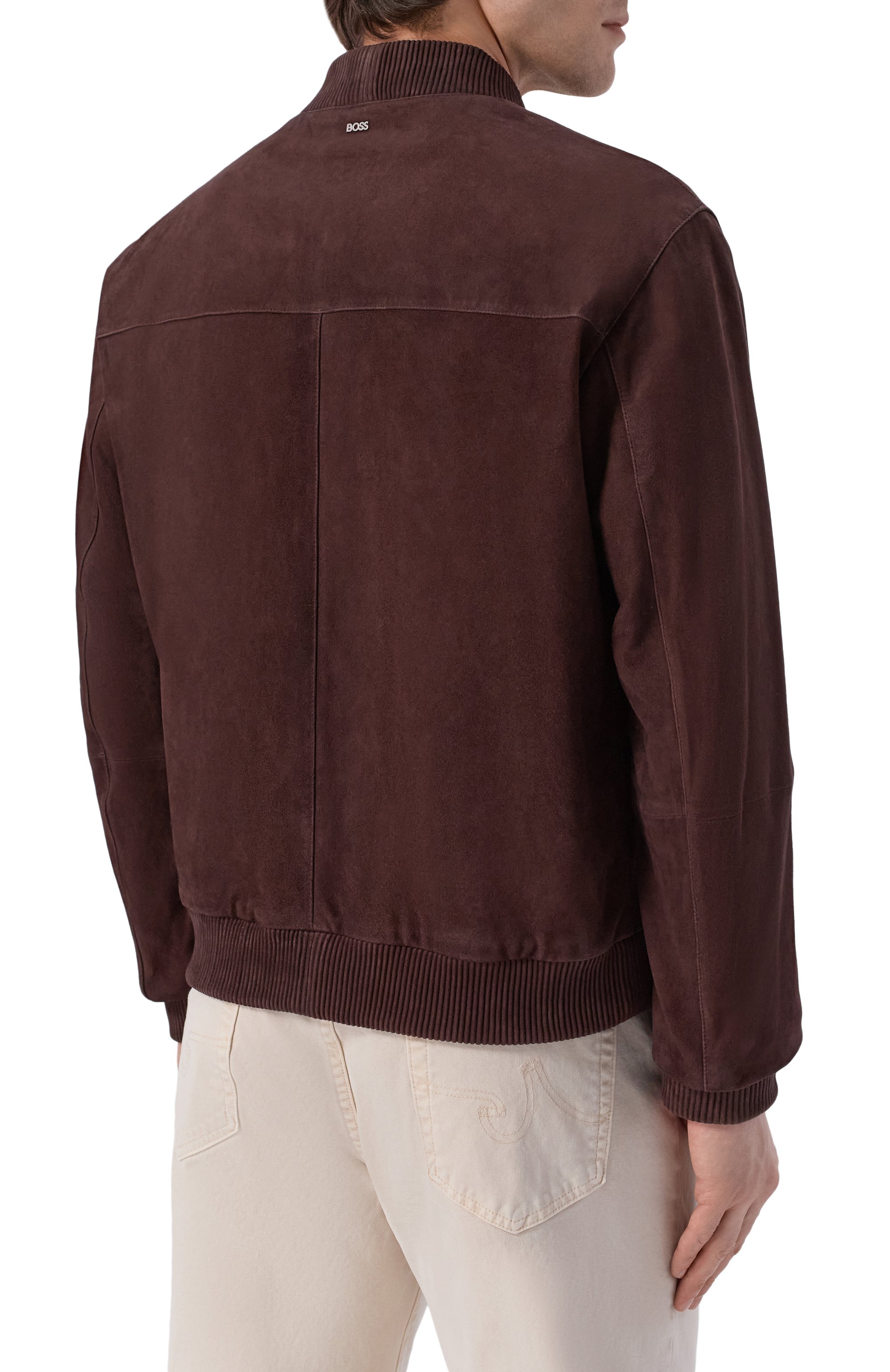 Замшевый бомбер BOSS, арт. 50543213, фото 4