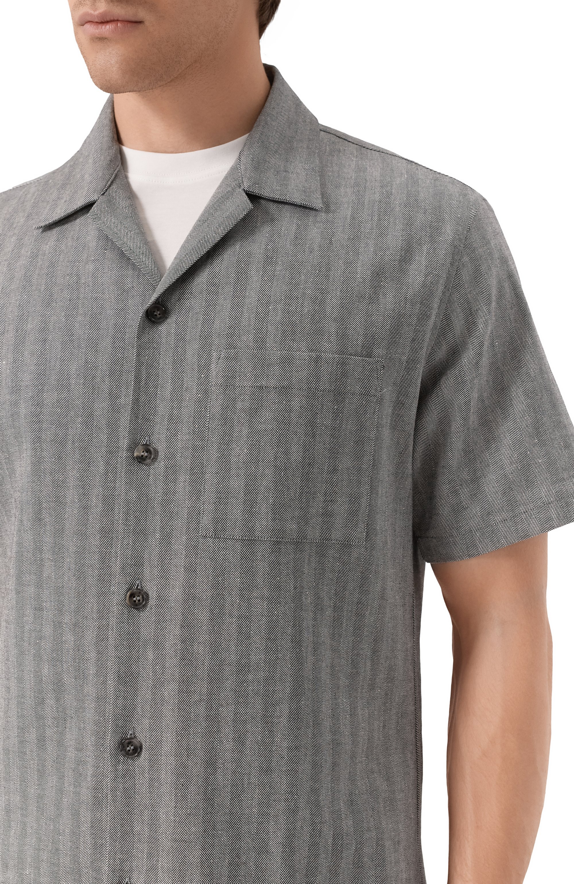 Рубашка из хлопка и льна ICEBERG, арт. G080/0140, фото 5