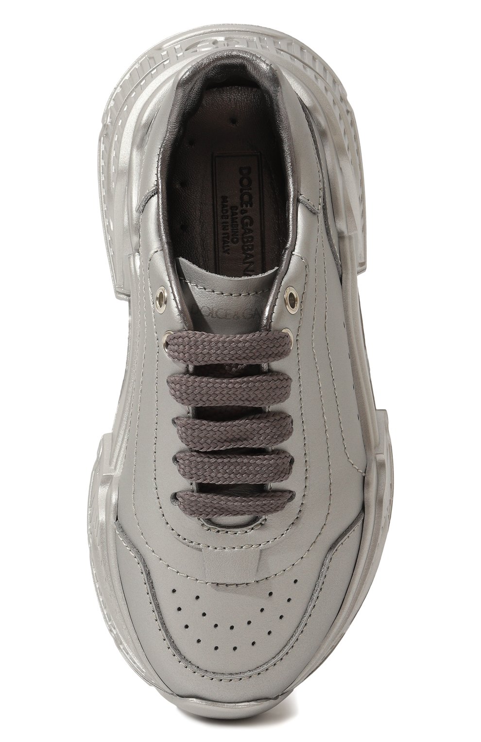 Кожаные кроссовки DOLCE & GABBANA, арт. D11181/A6E32/24-28, фото 4