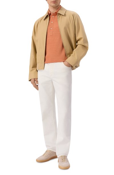 Поло изо льна и хлопка BRUNELLO CUCINELLI, арт. MR8273915, фото 2