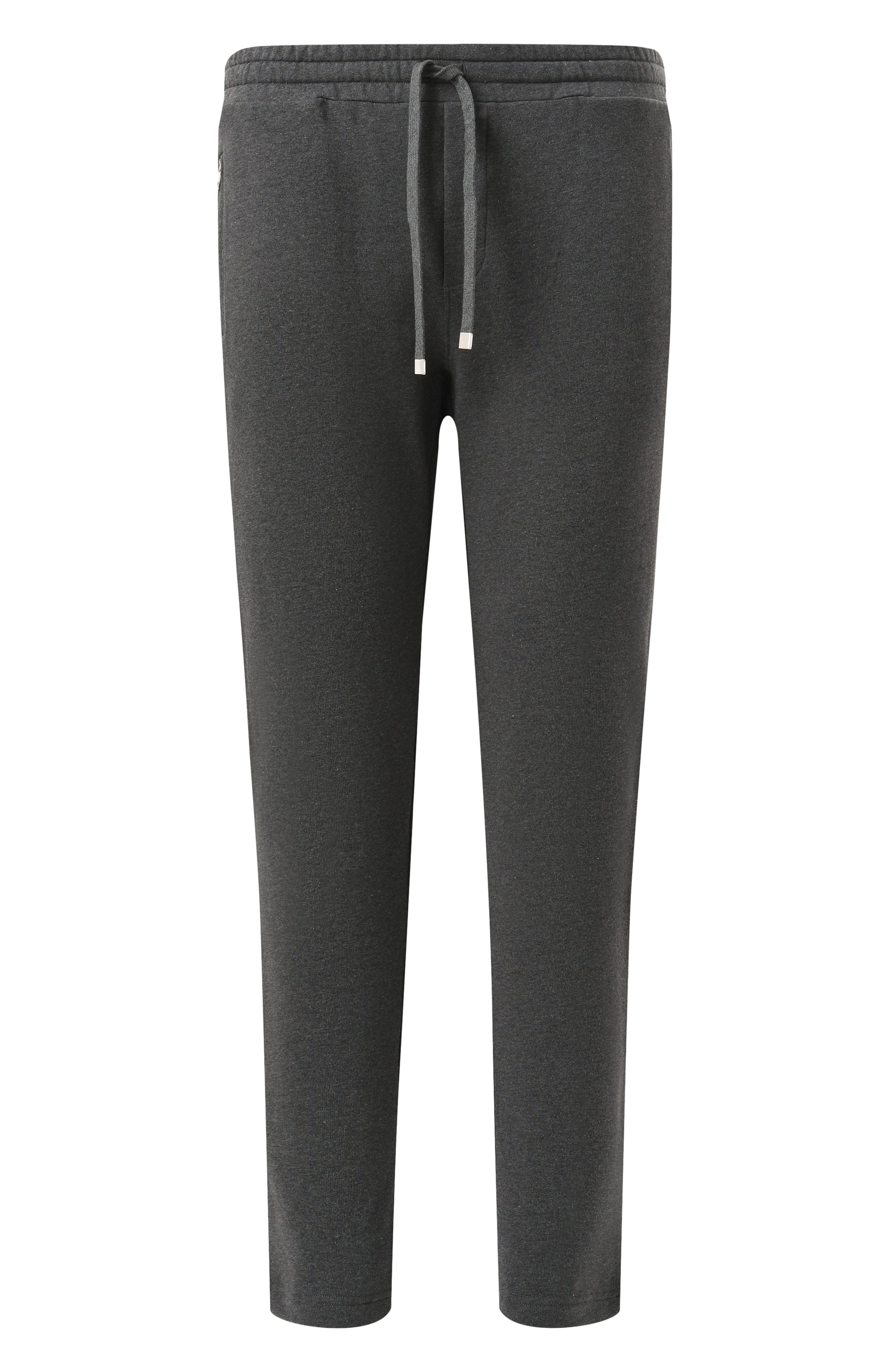 Хлопковые брюки DOLCE & GABBANA темно-серого цвета по цене 78450 руб., арт. G4ZCAT/G7JYX, фото 1 Хлопковые брюки DOLCE & GABBANA, арт. G4ZCAT/G7JYX, фото 1