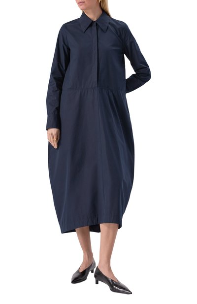 Хлопковое платье JIL SANDER, арт. J04CT0005-J45002, фото 3