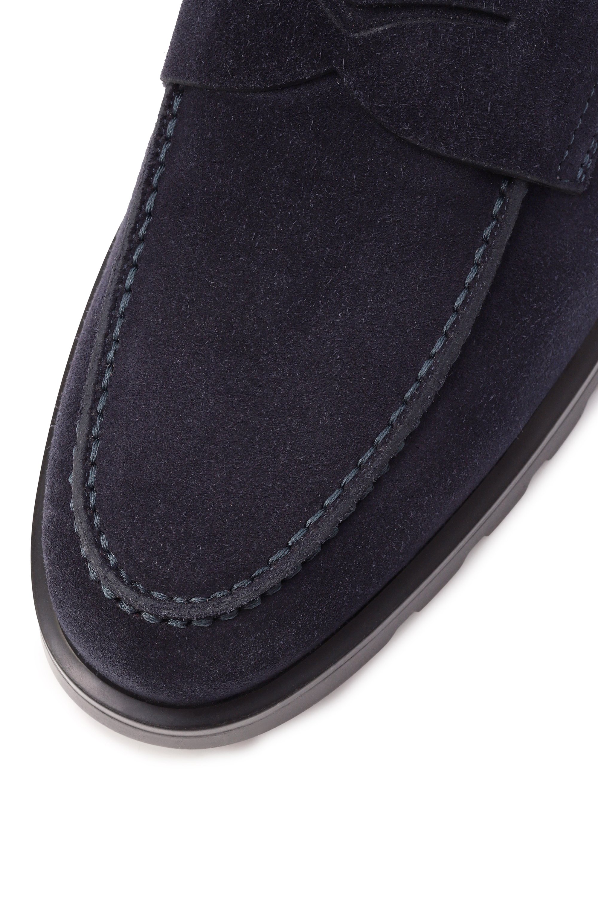 Замшевые лоферы detroit SANTONI, арт. MGDG18610NE0BSEY, фото 7