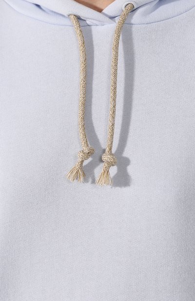 Хлопковое худи ACNE STUDIOS голубого цвета по цене 22800 руб., арт. AI0043/W, фото 5 Хлопковое худи ACNE STUDIOS, арт. AI0043/W, фото 5