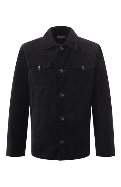 Мужская замшевая куртка-рубашка KITON, арт. UW1936V0421F14