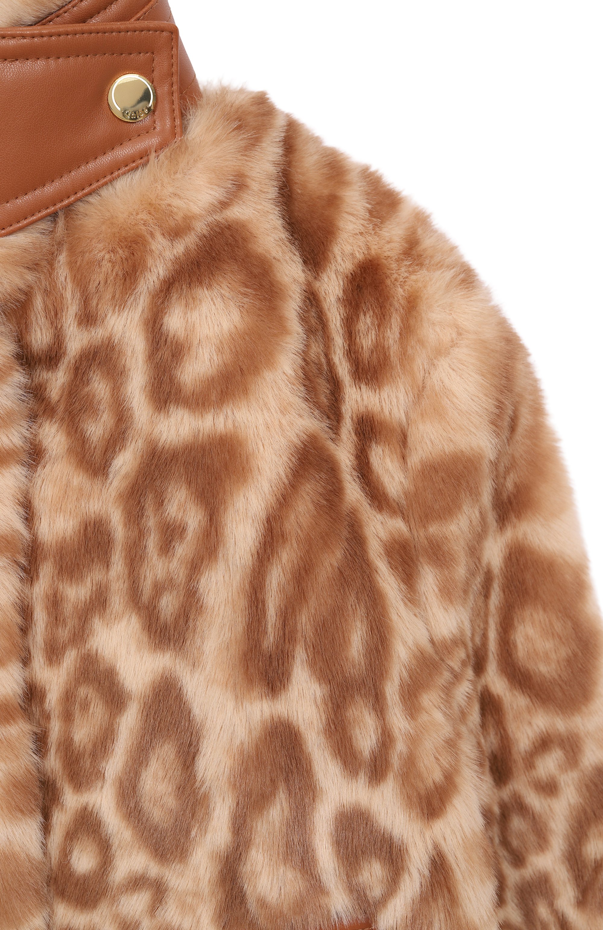 Утепленная куртка из экомеха CHLOÉ, арт. C20676, фото 3