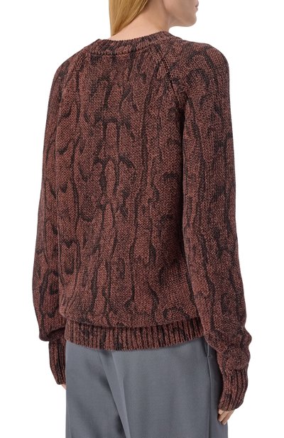 Свитер из вискозы и хлопка DRIES VAN NOTEN коричневого цвета по цене 87550 руб., арт. 251-011243-1714, фото 4 Свитер из вискозы и хлопка DRIES VAN NOTEN, арт. 251-011243-1714, фото 4