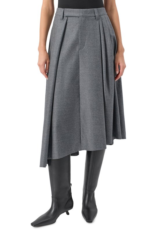 Шерстяная юбка Brunello Cucinelli ME226G3914 Серый  ME226G3914 Фото 3