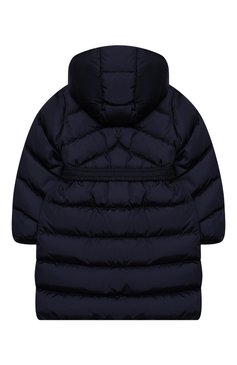 Детская пуховое пальто MONCLER темно-синего цвета, арт. F2-954-1C509-10-C0068/4-6A | Фото 2 (Кросс-КТ: Зима; Девочки Кросс-КТ: Пуховик-верхняя одежда; Рукава: Длинные; Материал внешний: Синтетический материал; Региональные ограничения белый список (Axapta Mercury): RU; Материал сплава: Проставлено; Материал подклада: Синтетический материал; Драгоценные камни: Проставлено; Материал утеплителя: Пух и перо; Ростовка одежда: 4 года | 104 см, 5 лет | 110 см, 6 лет | 116 см)