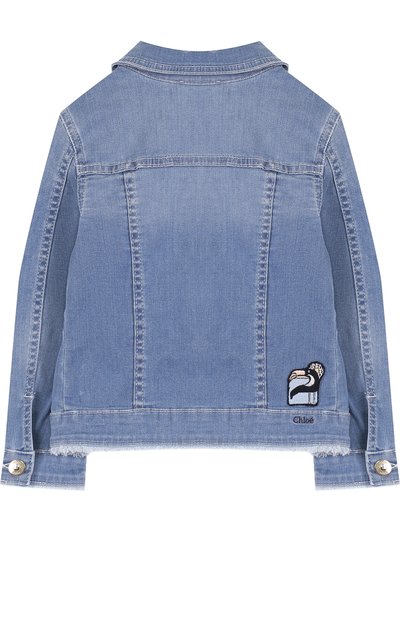 Джинсовая куртка с бахромой CHLOÉ, арт. C16317/2A-5A, фото 2