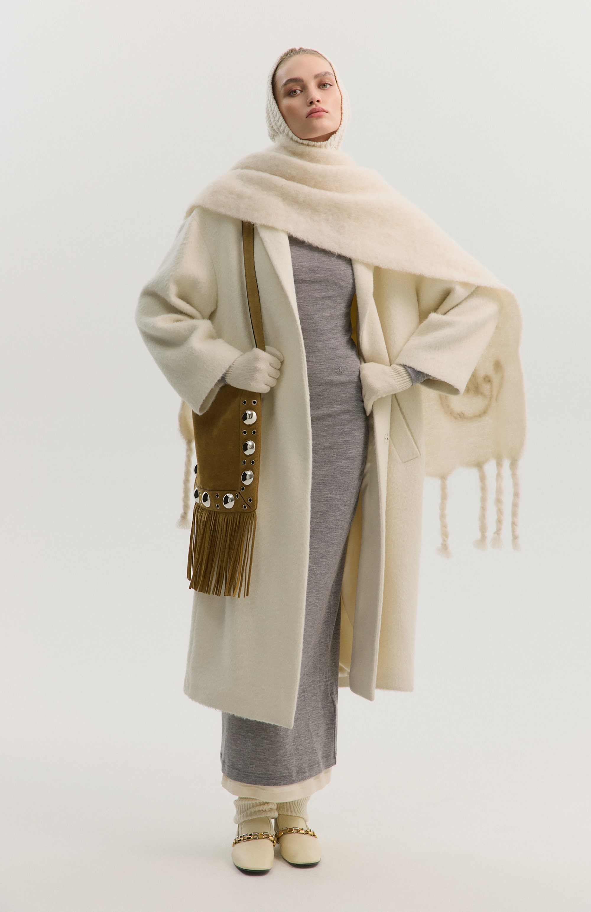 Шерстяной шарф JIL SANDER, арт. J40TE0111/J40041, фото 5