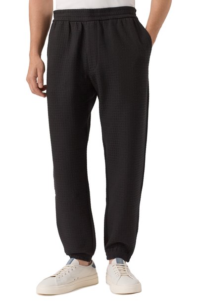 Джоггеры из хлопка и лиоцелла EMPORIO ARMANI, арт. EM003443/AF13700, фото 3