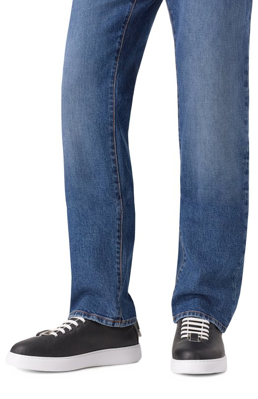 Кожаные кеды T-Switch Franceschetti BREE001/MEM0RY Чёрный  BREE001/MEM0RY Фото 3