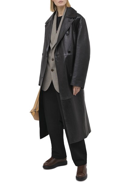 Кожаные кеды ALEXANDER MCQUEEN, арт. 609650/WHXE2, фото 2