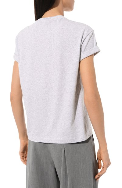 Хлопковая футболка BRUNELLO CUCINELLI, арт. M0T18BB300, фото 4