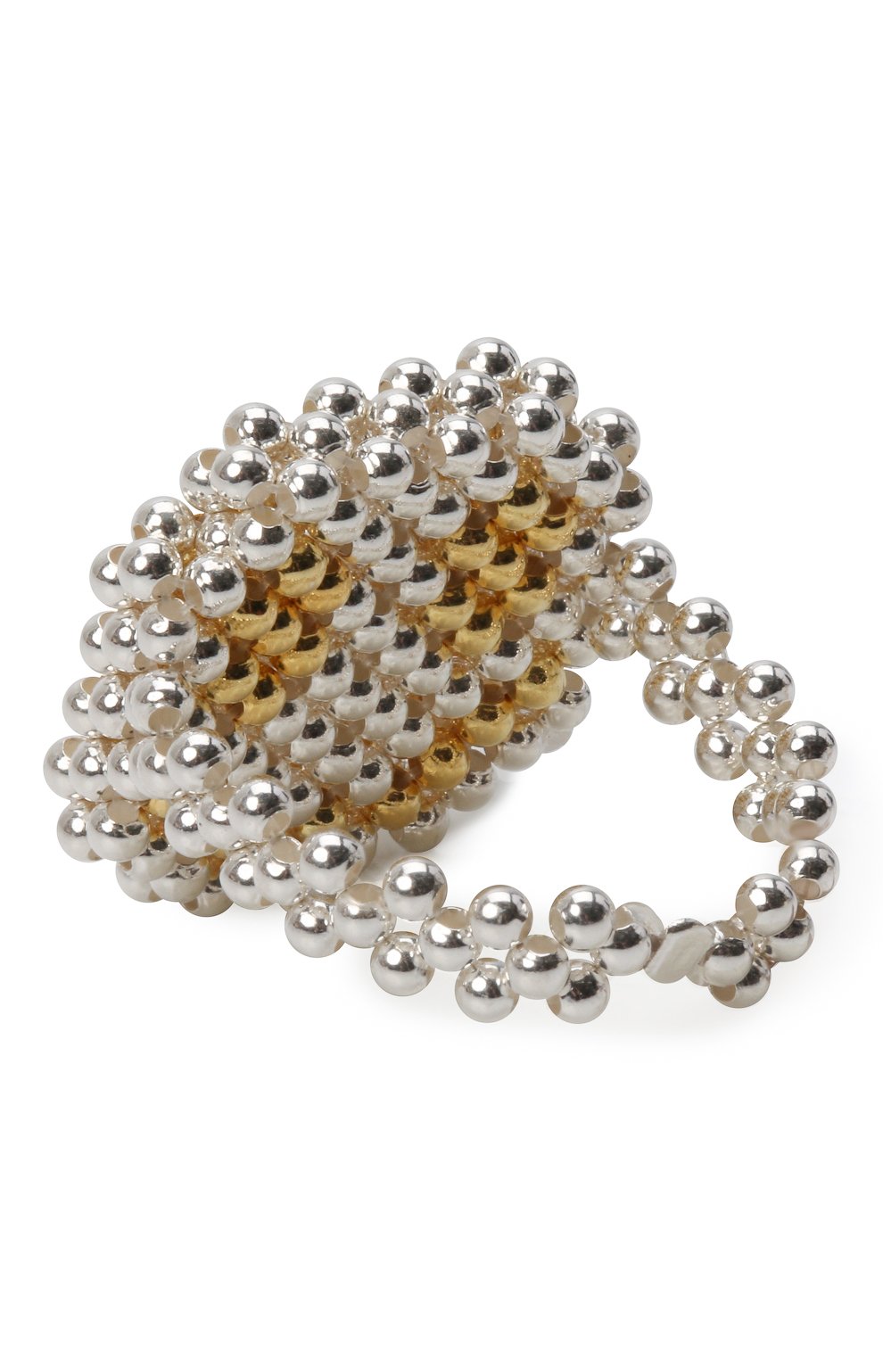 Кольцо смайл HIAYNDERFYT серебряного цвета по цене 10350 руб., арт. 1-1SLVRSMLGLD, фото 3 Кольцо смайл HIAYNDERFYT, арт. 1-1SLVRSMLGLD, фото 3