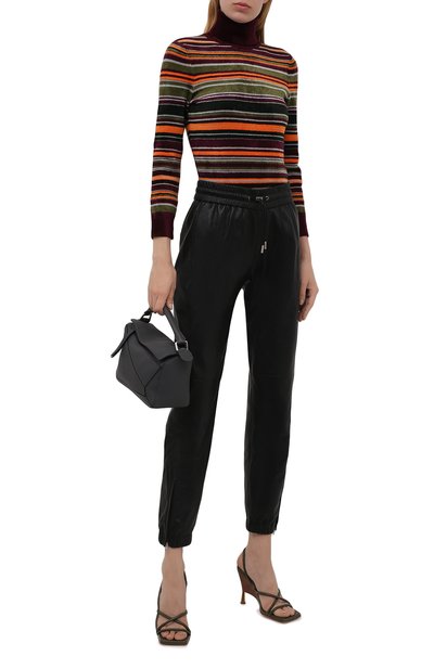 Кожаные джоггеры SAINT LAURENT, арт. 664622/YC2MS, фото 2