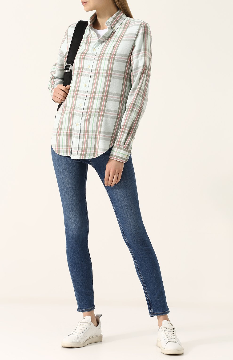 Укороченные джинсы с потертостями MIH JEANS, арт. W2100101BEW, фото 2