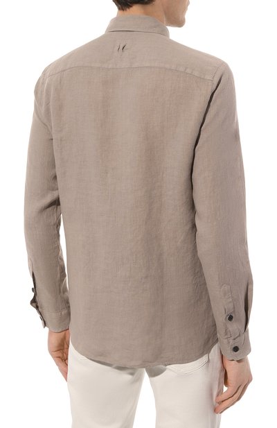 Льняная рубашка HANNES ROETHER, арт. 110322/K0N29ZESS.608, фото 4