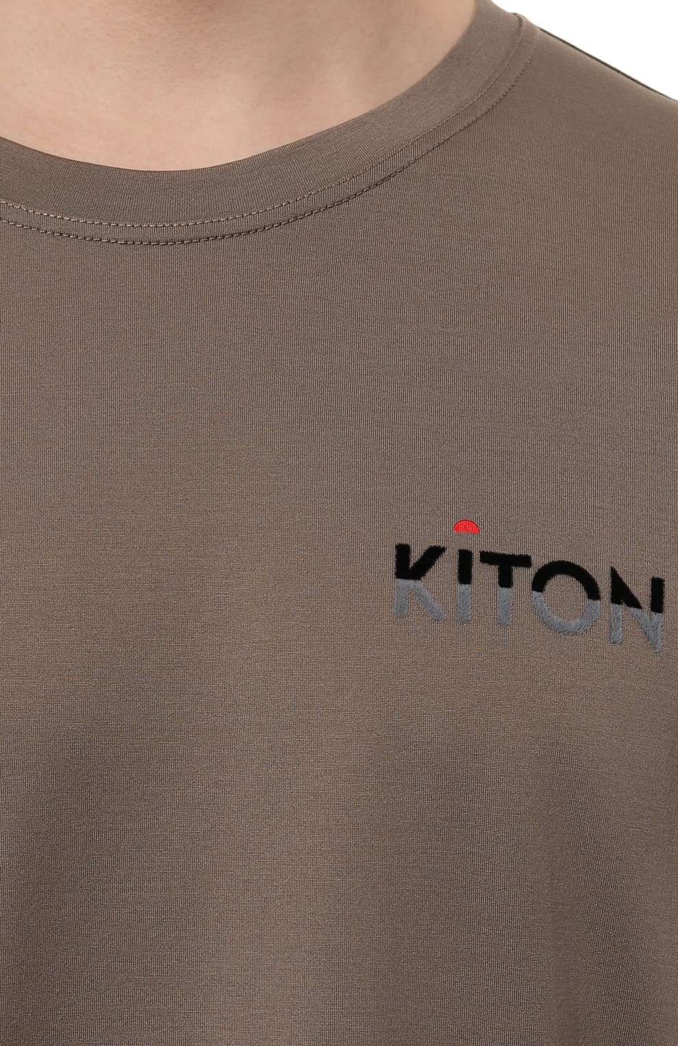Хлопковая футболка KITON, арт. UMK0487HE23, фото 5