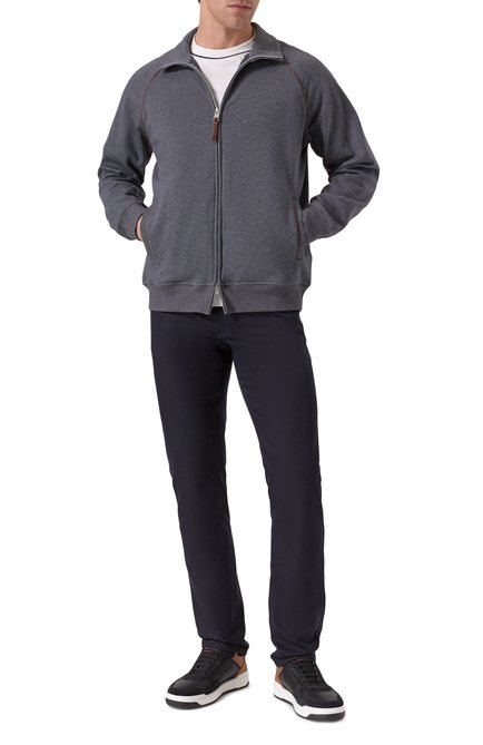 Мужской хлопковая толстовка BRUNELLO CUCINELLI, арт. MW8639087G