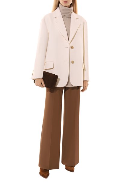 Шерстяное полупальто SASHAVERSE молочного цвета по цене 194400 руб., арт. CT013/CLM/1408.101/W25, фото 2 Шерстяное полупальто SASHAVERSE, арт. CT013/CLM/1408.101/W25, фото 2