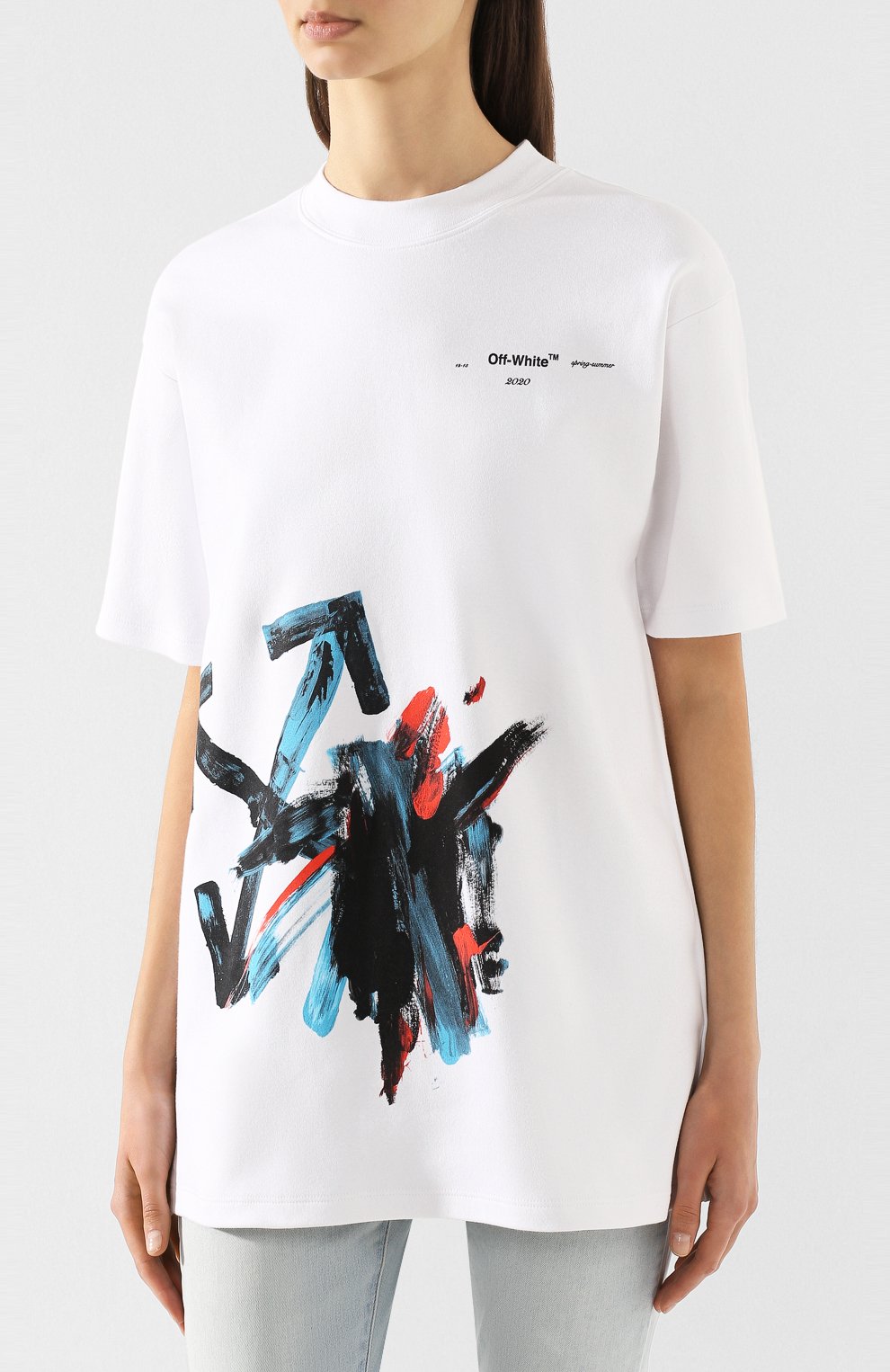 Хлопковая футболка OFF-WHITE, арт. 0WAA072R20H841280130, фото 3