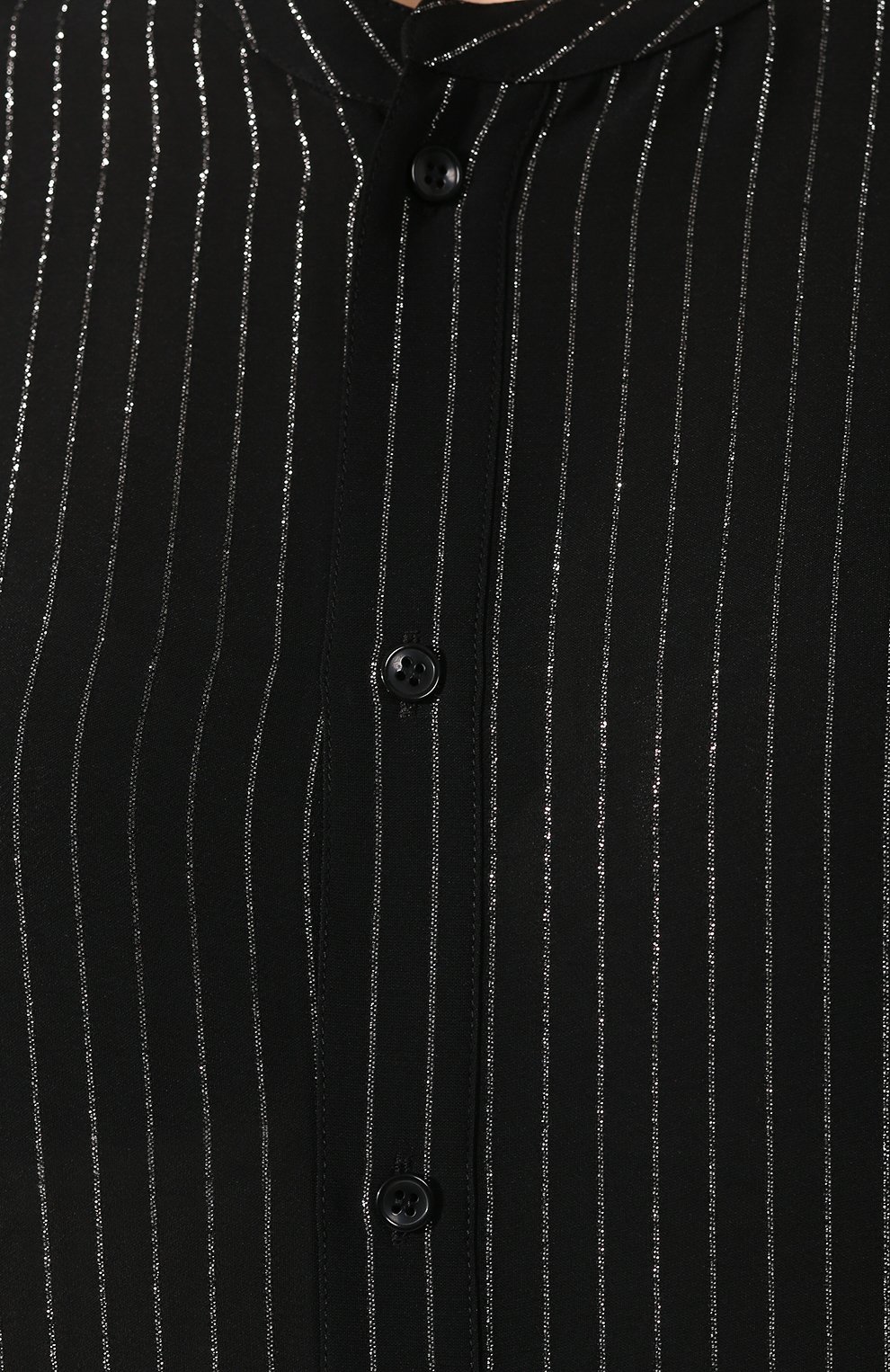 Рубашка из вискозы SAINT LAURENT черного цвета по цене 150000 руб., арт. 605378/Y852T, фото 5 Рубашка из вискозы SAINT LAURENT, арт. 605378/Y852T, фото 5