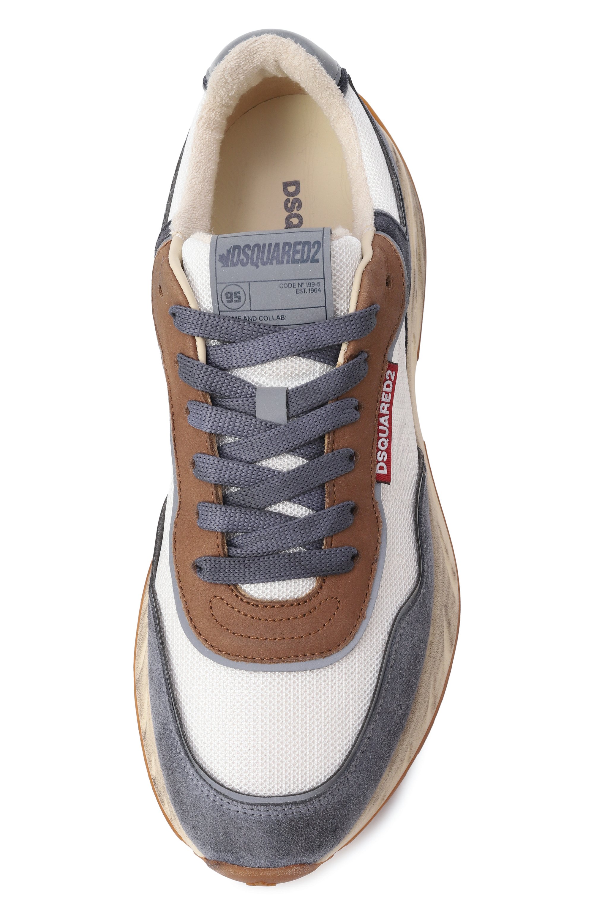 Комбинированные кроссовки sprinter DSQUARED2, арт. SNM0400/23808186, фото 6