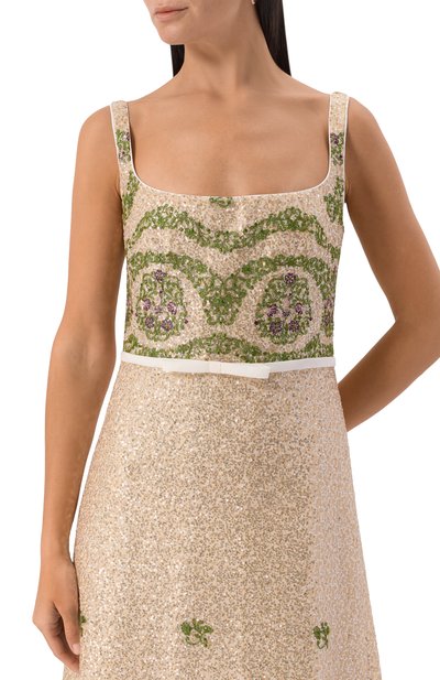 Платье с отделкой пайетками GIAMBATTISTA VALLI, арт. 25FWPVCA5159/35PAI, фото 4