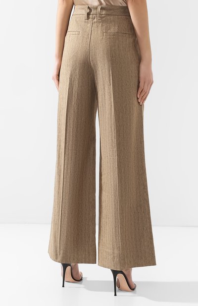Брюки из смеси хлопка и льна BRUNELLO CUCINELLI, арт. MF578P6947, фото 4