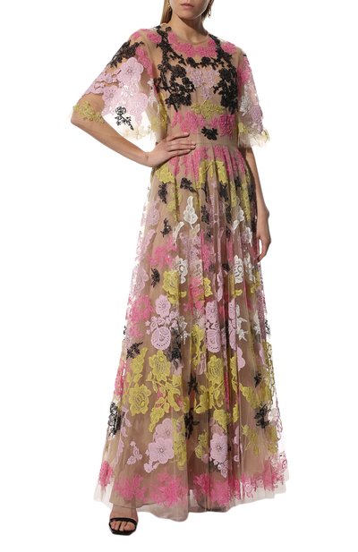 Платье VALENTINO разноцветного цвета по цене 2665000 руб., арт. XB3VDCZ51ED, фото 2 Платье VALENTINO, арт. XB3VDCZ51ED, фото 2