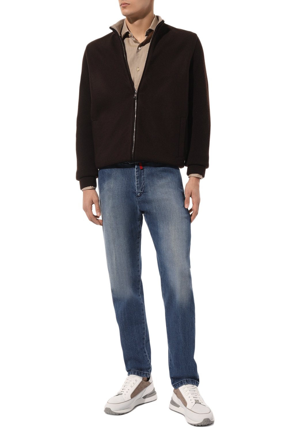 Сорочка из хлопка и кашемира ZEGNA, арт. UCX44A6/SRF5, фото 2