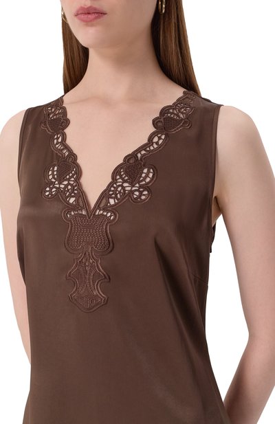 Атласное платье WEEKEND MAX MARA, арт. CAN0SSA, фото 5