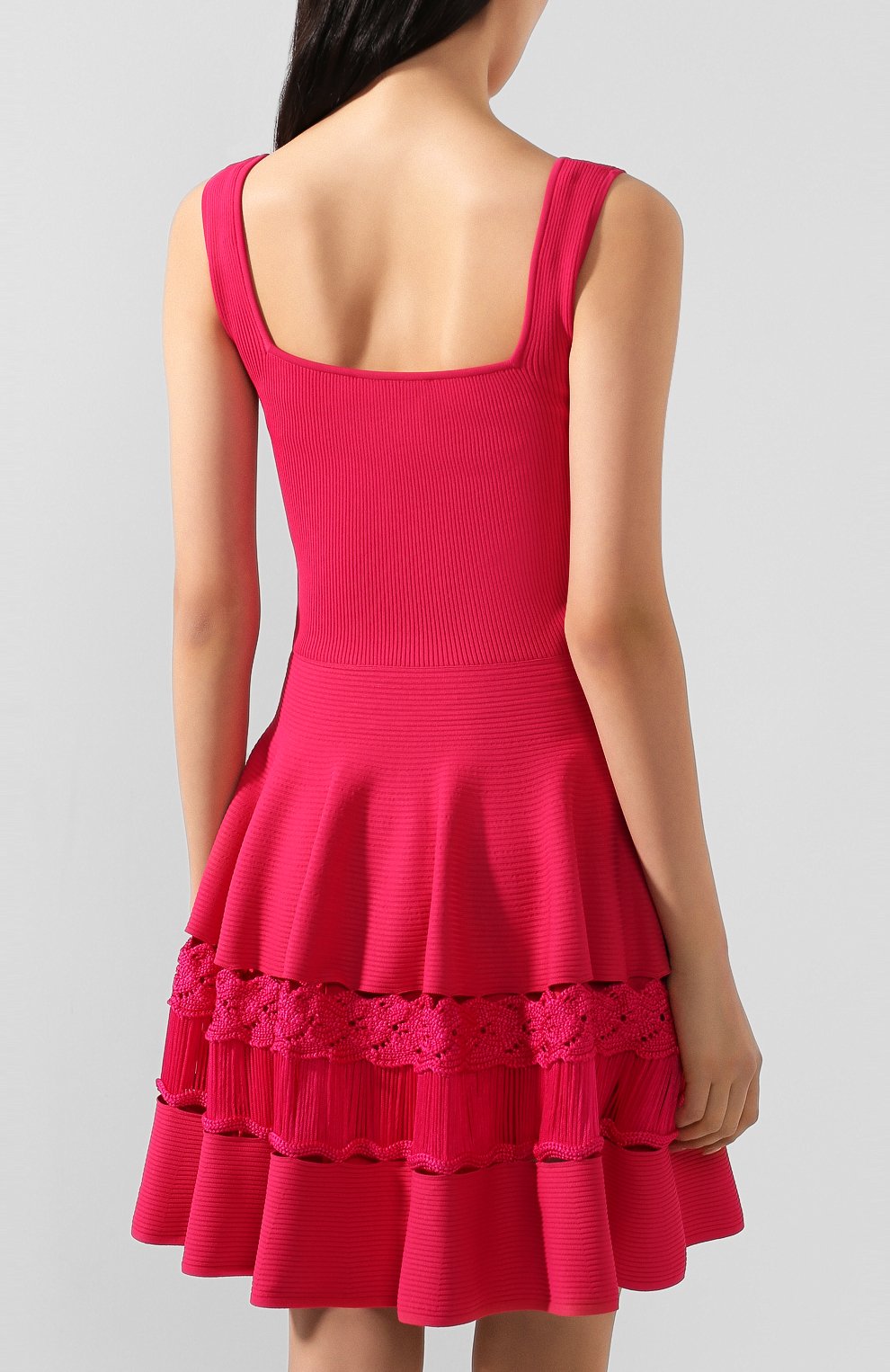 Хлопковое платье ALEXANDER MCQUEEN, арт. 610723/Q1AL7, фото 4