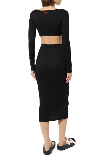 Платье HUGO черного цвета по цене 22800 руб., арт. 50495134, фото 4 Платье HUGO, арт. 50495134, фото 4