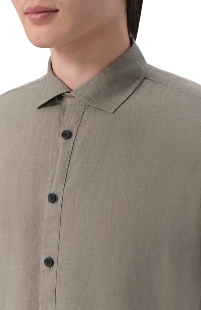 Льняная рубашка HANNES ROETHER, арт. VI29SITE-K.608, фото 5