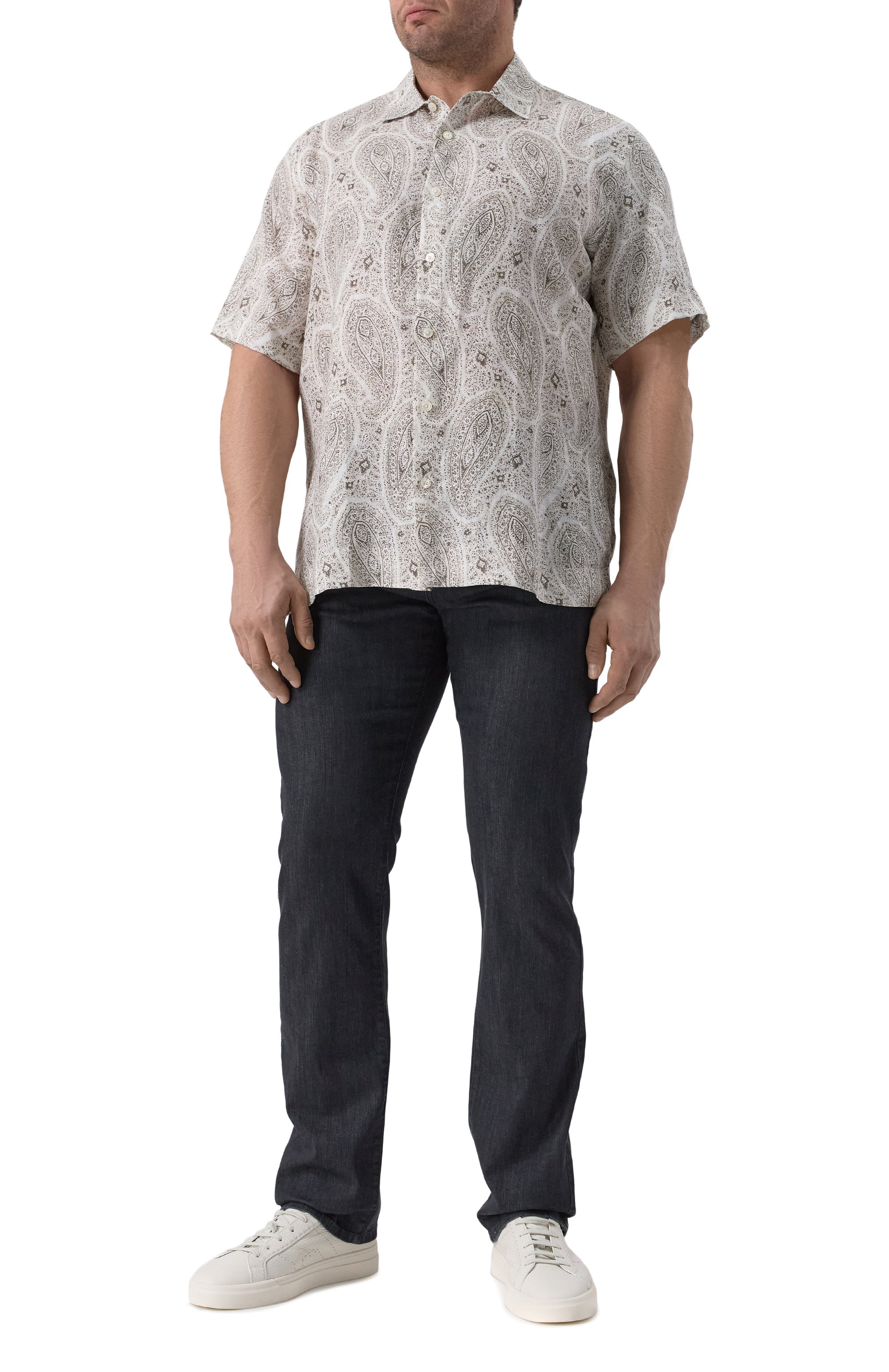 Льняная рубашка CORTIGIANI, арт. 2AC675, фото 2