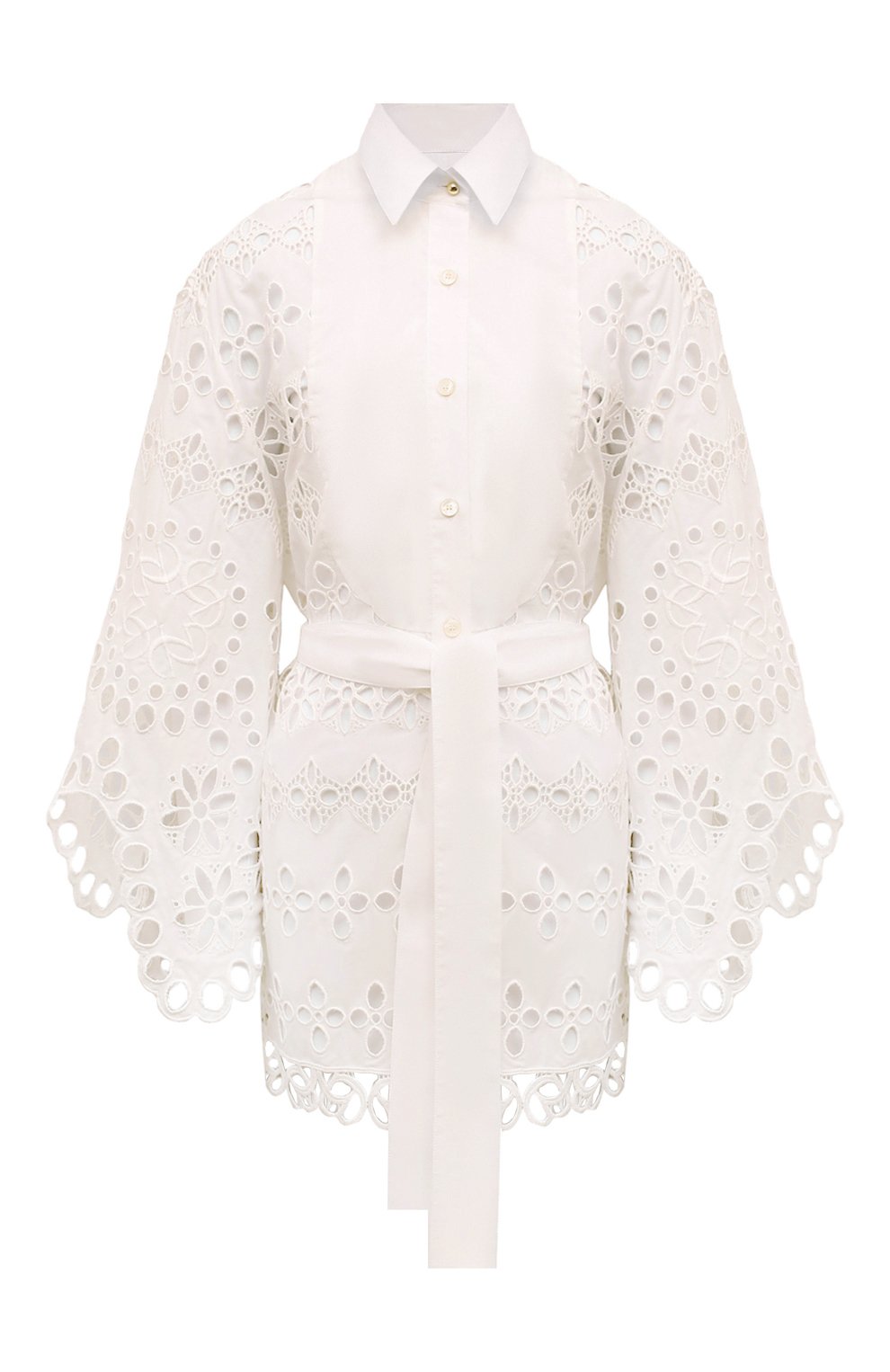 Рубашка ELIE SAAB белого цвета по цене 174500 руб., арт. SH020N, фото 1 Рубашка ELIE SAAB, арт. SH020N, фото 1