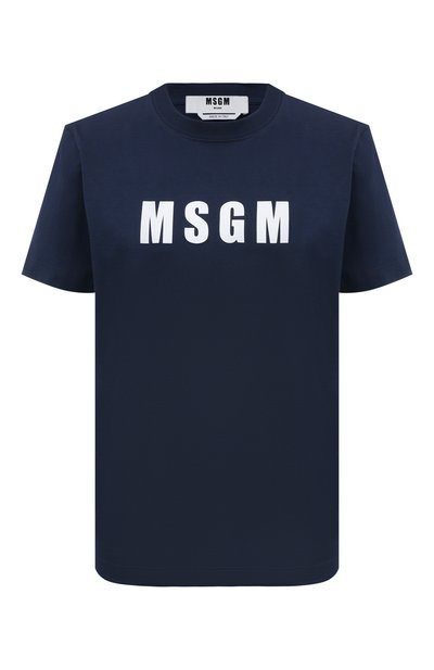 Женская хлопковая футболка MSGM, арт. 3641MDM92/247002
