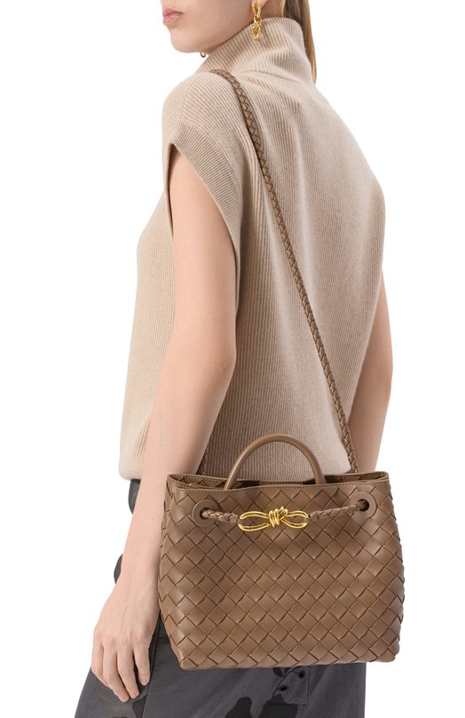 Сумка Andiamo small Bottega Veneta 766014/VCPP1 Коричневый  766014/VCPP1 Фото 2