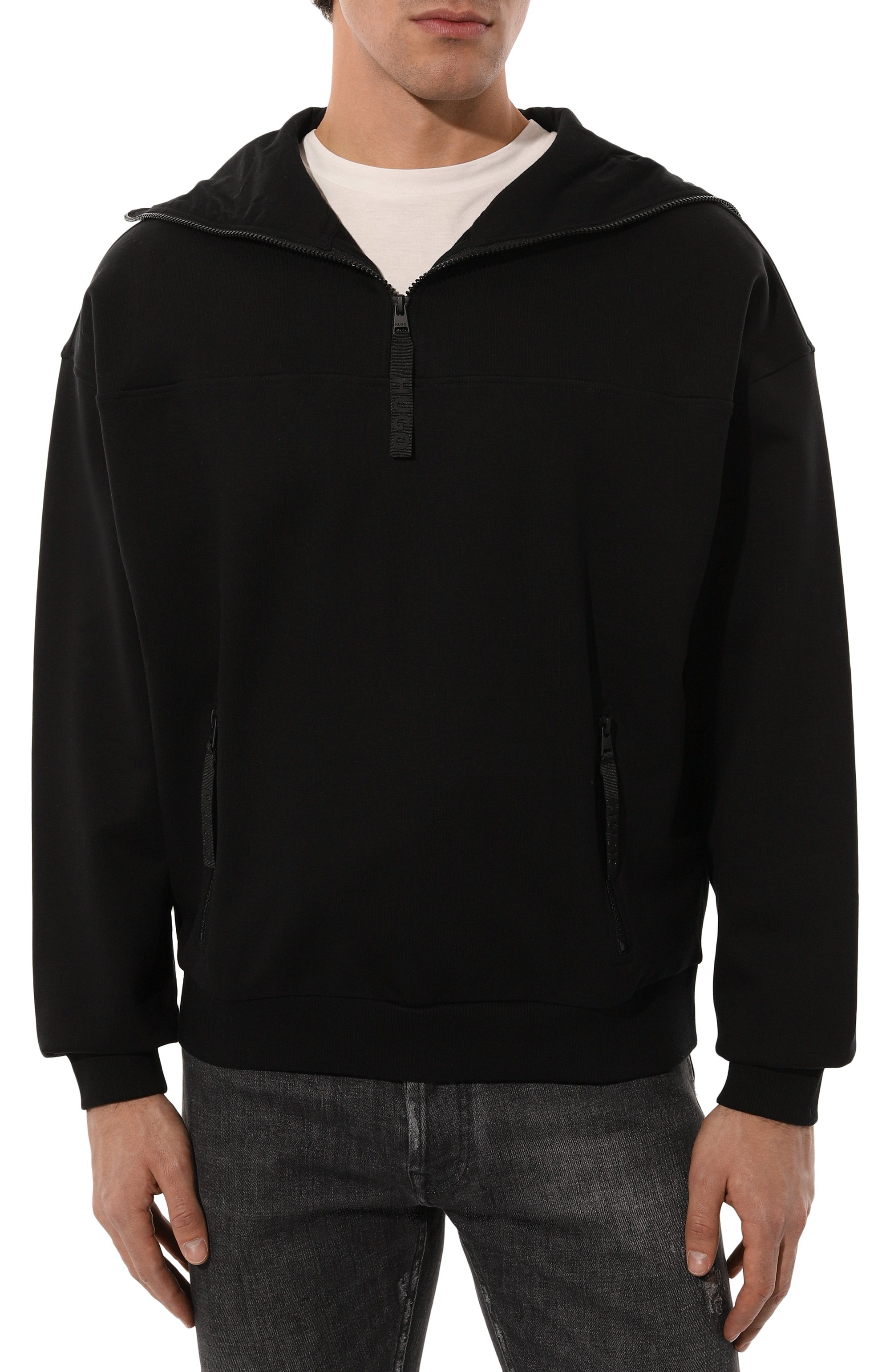 Хлопковое худи HUGO, арт. 50521792, фото 3