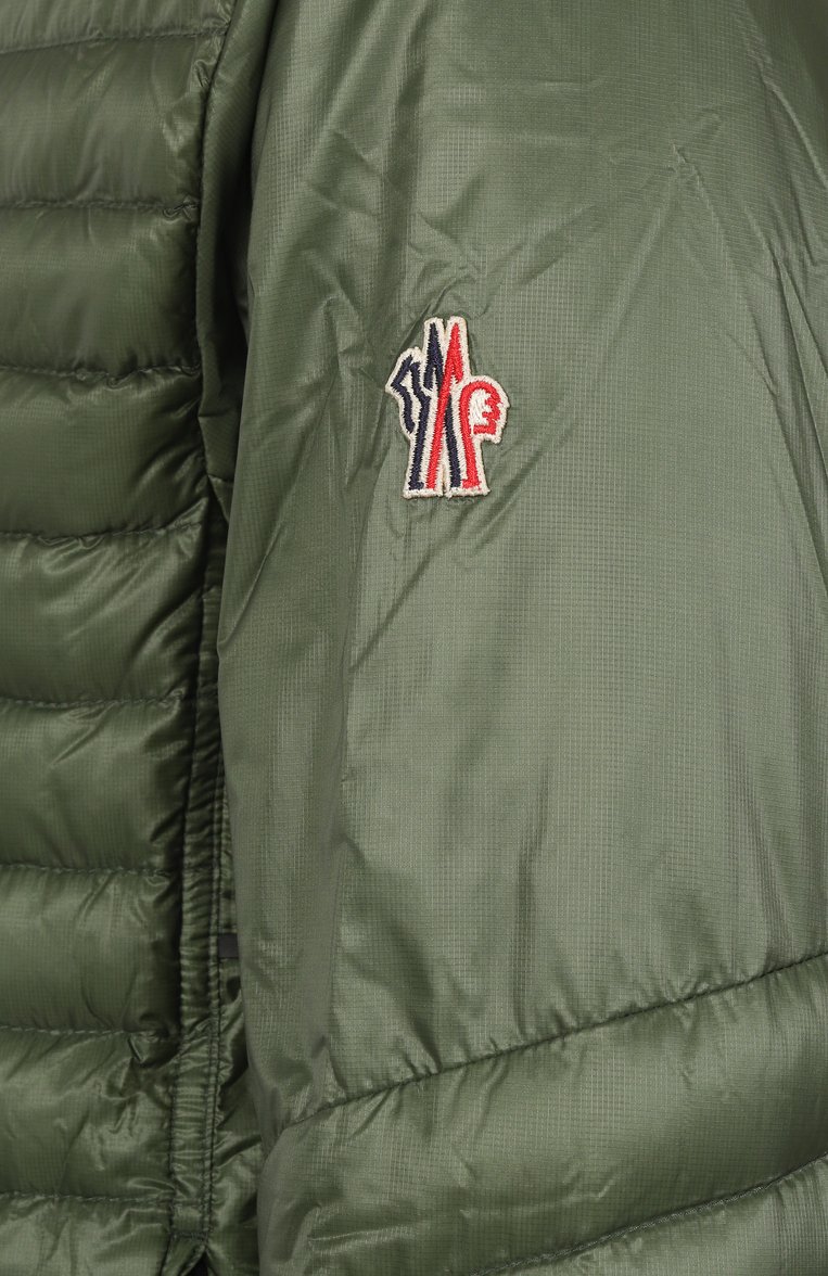 Мужская пуховая куртка althaus MONCLER GRENOBLE зеленого цвета, арт. 1A00013/595B1 | Фото 6 (Материал внешний: Синтетический материал; Длина (верхняя одежда): Короткие; Рукава: Длинные; Материал подклада: Синтетический материал; Стили: Кэжуэл; Мужское Кросс-КТ: Куртка-пуховая, Подстежка; Кросс-КТ: Утепленные; Материал утеплителя: Пух и перо)